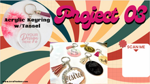 Load image into Gallery viewer, Acrylic Keyring w/Tassel- Craft Kit