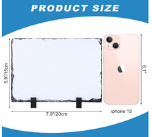 Load image into Gallery viewer, Blank Rock Slate- 7.9 x 5.9 Inch Rectangular Sublimation Stone Plaque- Workshop KIt