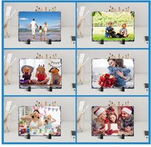 Load image into Gallery viewer, Blank Rock Slate- 7.9 x 5.9 Inch Rectangular Sublimation Stone Plaque- Workshop KIt