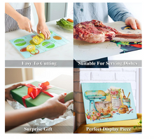Load image into Gallery viewer, Tempered Glass Sublimation Cutting Board (8in x 11in)- Workshop Kits