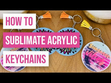 Load and play video in Gallery viewer, Acrylic Keyring w/Tassel- Craft Kit