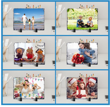 Load image into Gallery viewer, Blank Rock Slate- 7.9 x 5.9 Inch Rectangular Sublimation Stone Plaque- Workshop KIt
