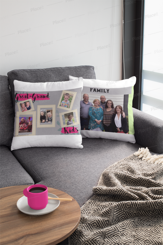 This collage pillow is 2-sided and can be designed with your own photos, theme color, font, and multiple photo frames. Pillows are made from 100% polyester and include custom sublimation design for a soft plush creation you can treasure for many years to come. - Material: 100% Polyester